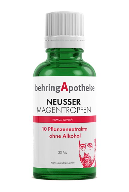 Neusser Magentropfen, Nahrungsergänzungsmittel der Behring Apotheke
