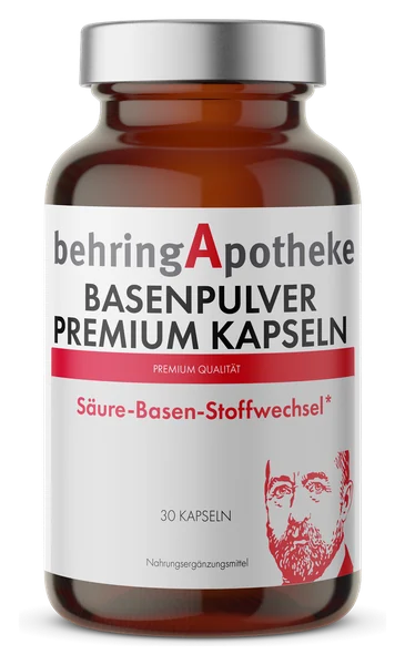 Basenpulver Premium Kapseln, Nahrungsergänzungsmittel der Behring Apotheke